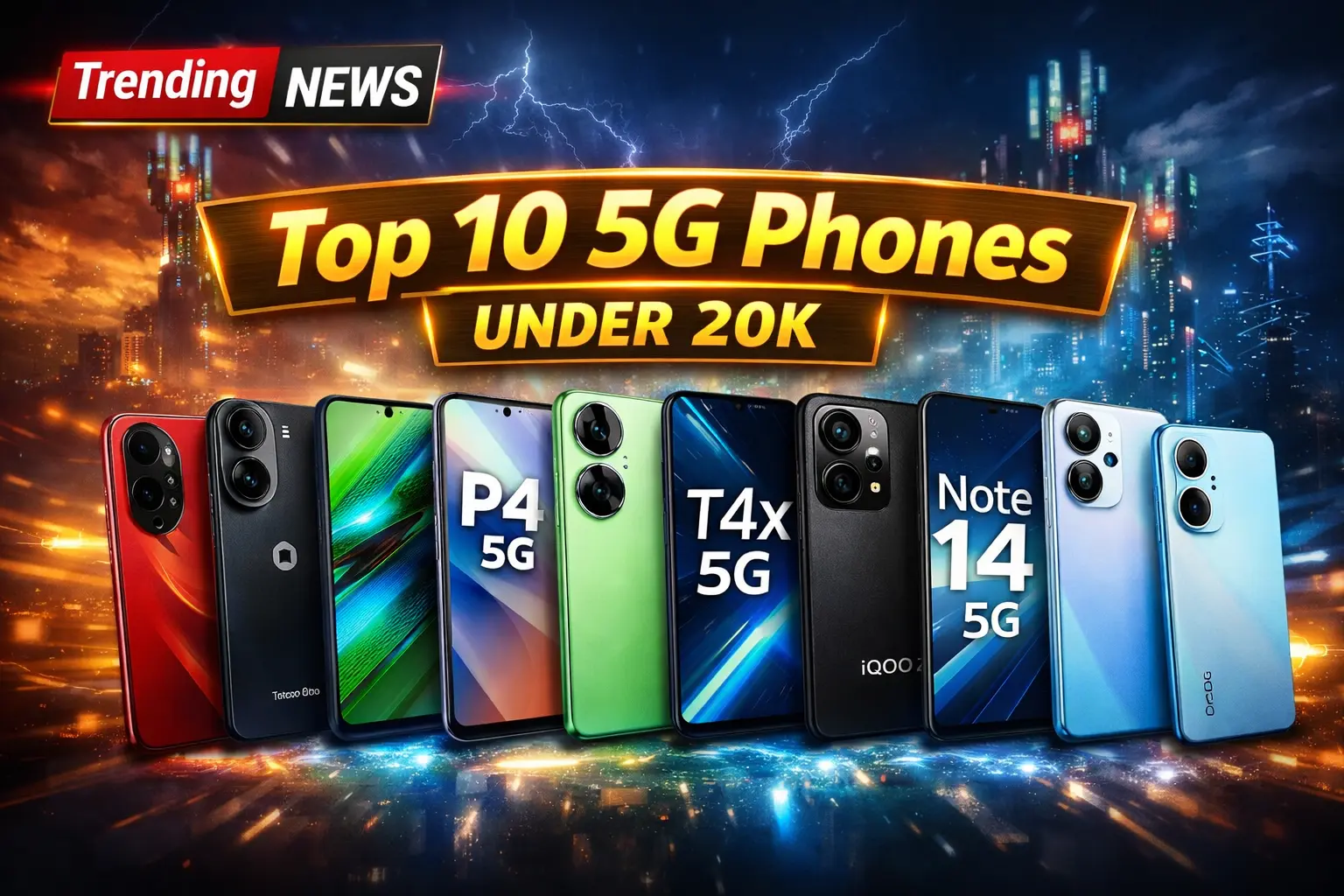 Top 10 5G Smartphone Under 20K